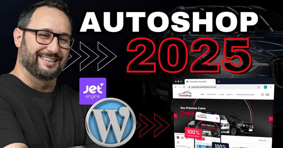 AutoShop 2025: O Template WordPress Ideal para Lojas de Veículos