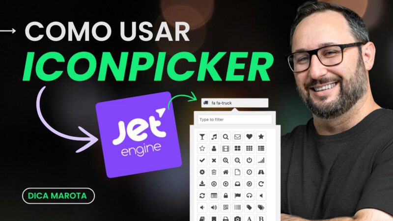 Como Usar o Icon Picker no JetEngine do WordPress