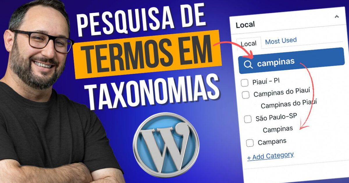 Taxonomy Term Search: Facilitando a Pesquisa em Taxonomias no WordPress