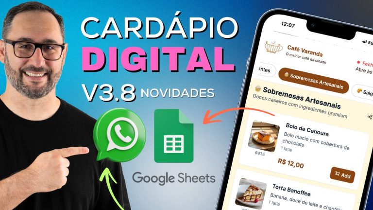 Cardápio Digital com Pedidos no WhatsApp Usando Google Sheets e Lucre em 2025