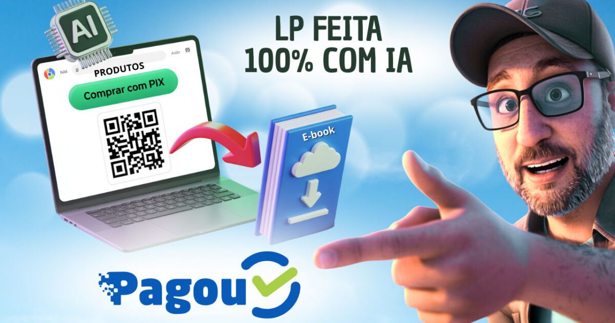 Como criar uma landing page com integração de pagamento via PIX usando Pagou e IA