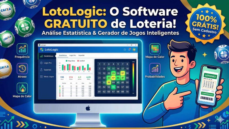LotoLogic: o software 100% gratuito para analisar todas as loterias da CAIXA e gerar jogos com estatísticas