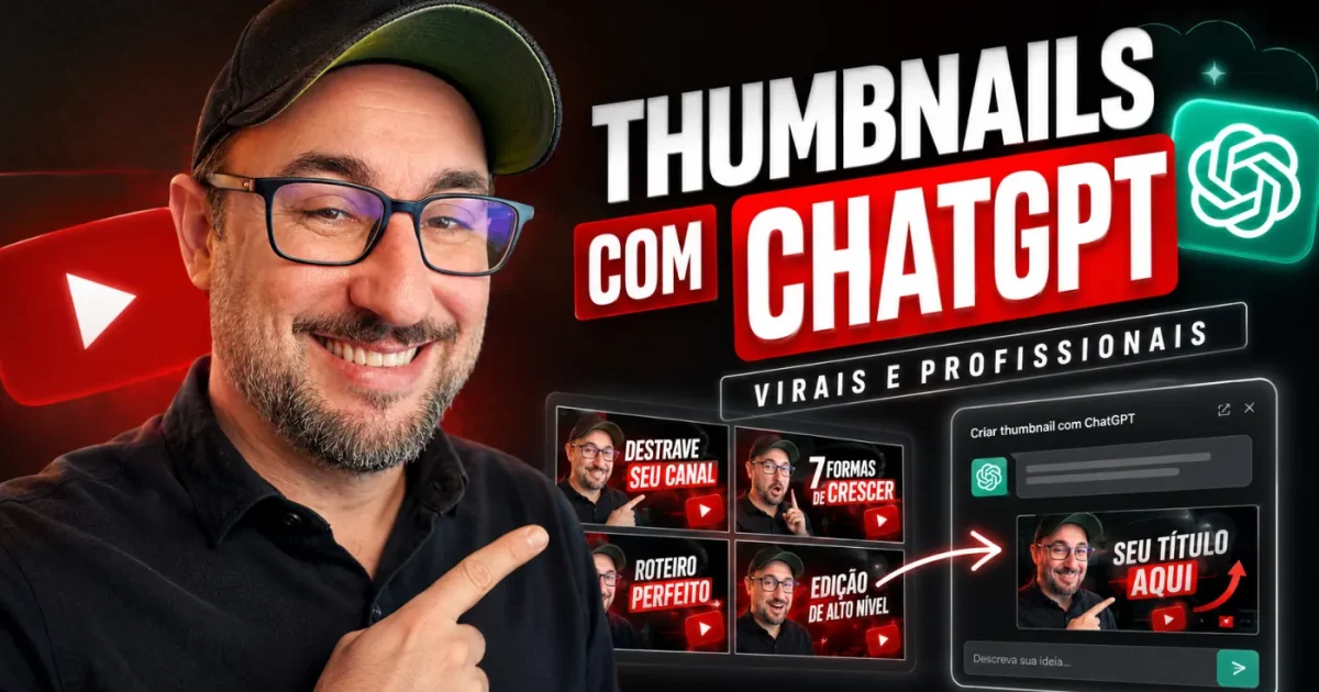 Como criar thumbnails virais para YouTube com Chat GPT em 1 minuto