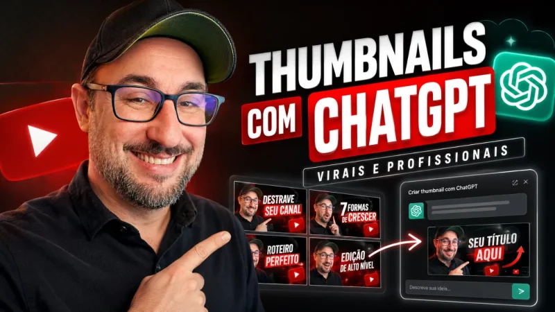Como criar thumbnails virais para YouTube com Chat GPT em 1 minuto