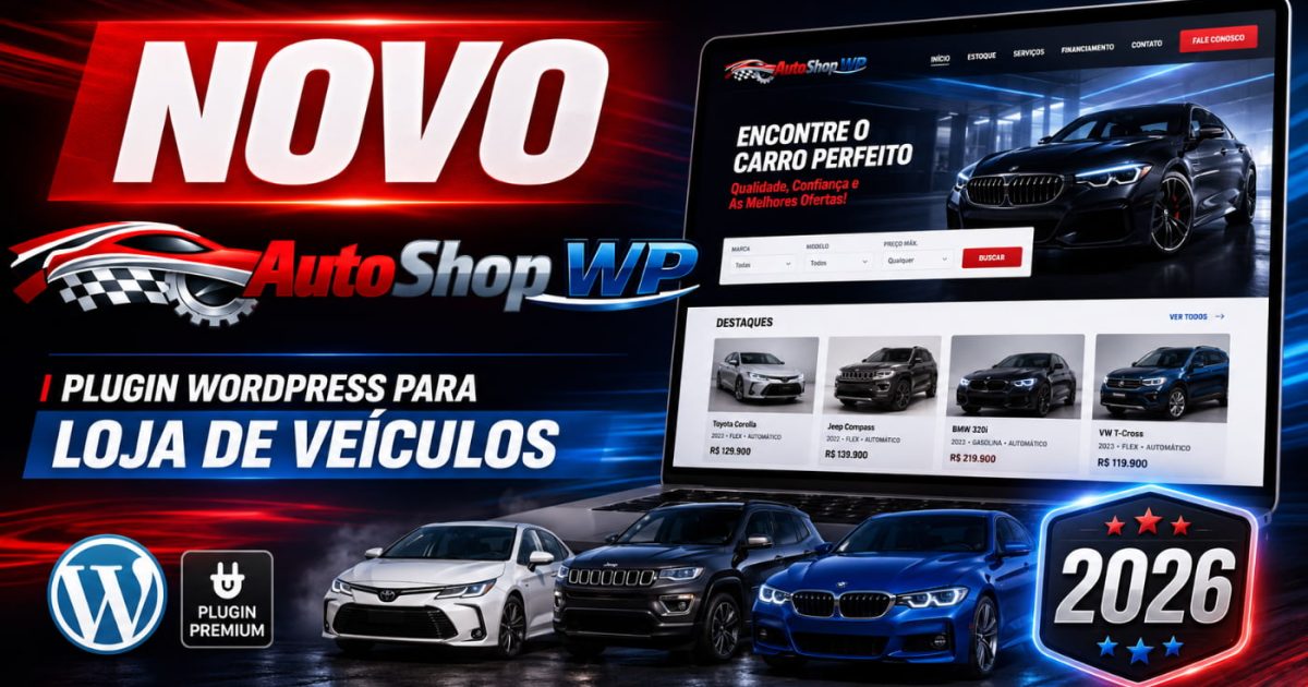 AutoShop WP: Site para Lojas de Veículos com WordPress