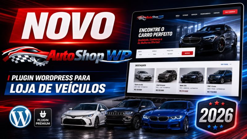 AutoShop WP: Site para Lojas de Veículos com WordPress