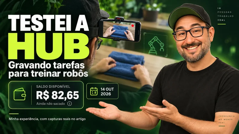 Hub: testei ganhar dinheiro gravando tarefas para treinar robôs